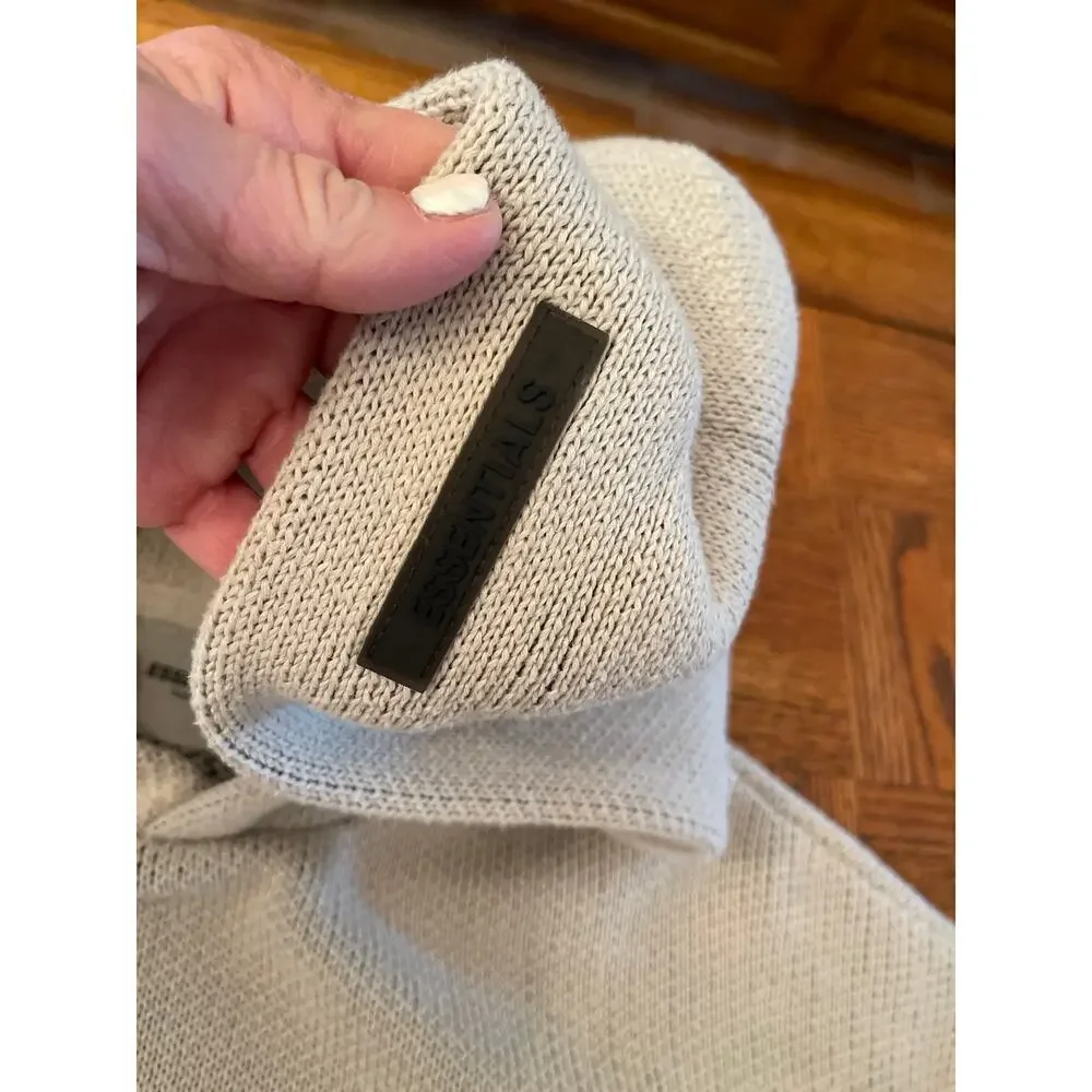 ESSENTIALS FEAR OF GOD Front Logo Pullover Knit Hoodie Hoody
Beige XXS - Picture 4 of 7
